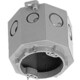 8CB-82NM [八角コンクリートボックス 塗代カバー付 丸型 側面ノックアウト22/25×6、16/19×2 1個]