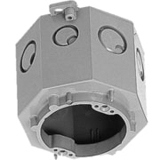 8CB-82NM [八角コンクリートボックス 塗代カバー付 丸型 側面ノックアウト22/25×6、16/19×2 1個]