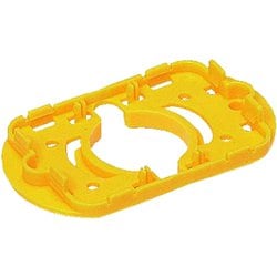 CDE-GD10 [送りエンド用 デッキプレート台座 付属ゲージ1個付 Gタイプ専用 黄色 10個]