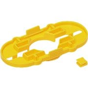 CDE-WD10 [送りエンド用 デッキプレート台座 付属ゲージ1個付 黄色 10個]