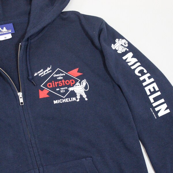 アウトレット 買取 M2style エムツースタイル ミシュラン Michelin Zip Up Hoodie Airstop Navy Xl 売り半額 Www Gacfmi Org