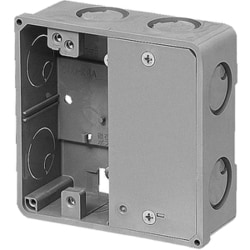 CDO-K4A [軽量間仕切り用 アウトレットボックス 1ヶ用ブランクカバー付 中形四角 浅型 1個]