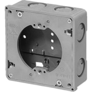 CDO-K4A11 [軽量間仕切り用 アウトレットボックス 平塗代カバー付 中形四角 浅型 丸型丸孔カバー 1個]
