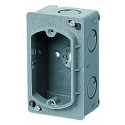 CSW-1N [埋込スイッチボックス塗代付プラスチック製セーリスボックス 側面ノック付 1個用 1個]