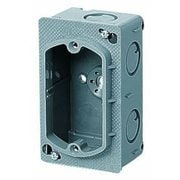 CSW-1N [埋込スイッチボックス塗代付プラスチック製セーリスボックス 側面ノック付 1個用 1個]