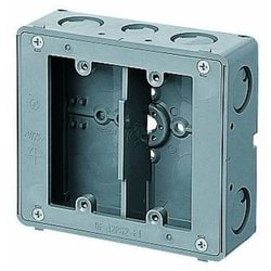 CSW-2NF [埋込スイッチボックス平塗代付プラスチック製セーリスボックス 側面ノック付 2個用 1個]