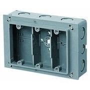 CSW-3N [埋込スイッチボックス塗代付プラスチック製セーリスボックス 側面ノック付 3個用 1個]
