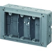 CSW-3NY [埋込スイッチボックス塗代付プラスチック製セーリスボックス 側面ノック付 3個用深形 1個]