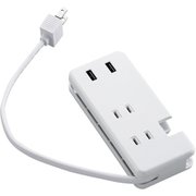 USB充電器 USBA×2ポート AC×3個口 ホワイト MOT-U12-2302WH