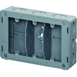 CSW-3NYF [埋込スイッチボックス平塗代付プラスチック製セーリスボックス 側面ノック付 3個用深形 1個]