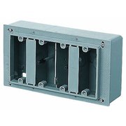 CSW-4 [埋込スイッチボックス塗代付プラスチック製セーリスボックス 側面ノック無 4個用 1個]