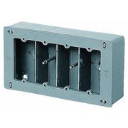 CSW-4F [埋込スイッチボックス平塗代付プラスチック製セーリスボックス 側面ノック無 4個用 1個]