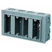 CSW-4N [埋込スイッチボックス塗代付プラスチック製セーリスボックス 側面ノック付 4個用 1個]
