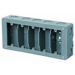 CSW-5NF [埋込スイッチボックス平塗代付プラスチック製セーリスボックス 側面ノック付 5個用 1個]
