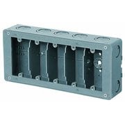 CSW-5NF [埋込スイッチボックス平塗代付プラスチック製セーリスボックス 側面ノック付 5個用 1個]