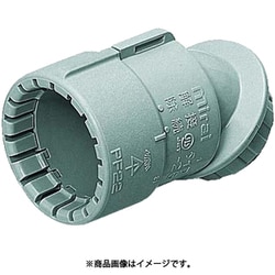 FNVK-16GH10 [PF菅用 曲がりコネクタ45°Gタイプ 適合管16適合ノック径φ27 グレー 10個]