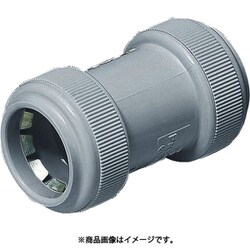 FPC-22YH10 [PF菅用 カップリング ワンタッチ型 適合PF菅22 グレー 10個]