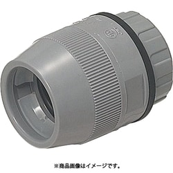 FPK-22FH10 [防水型･ミラフレキMF用 コネクタ 適合管22適合ノック径φ27 グレー 10個]