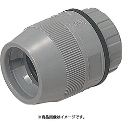 FPK-28FH10 [防水型･ミラフレキMF用 コネクタ 適合管28適合ノック径φ34 グレー 10個]