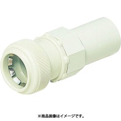 FPVE-28YM10 [PF菅用コンビネーションカップリング ワンタッチ型 適合PF菅28⇔VE菅28 ミルキーホワイト 10個]