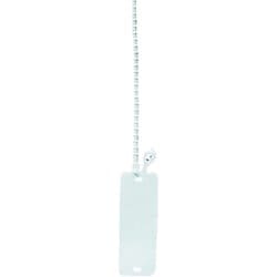 KFY-1LW [ワンタッチカラーエフ プラスチック製･線名札 角形15×41mm結束部長さ200mm 白 20枚入1袋]