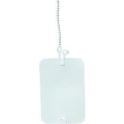 KFY-4570LW [ワンタッチカラーエフ プラスチック製･線名札 角形45×70mm結束部長さ200mm 白 10枚入1袋]
