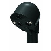 MEC-22K [ビニル電線管付属品エントランスキャップ 高耐候性/耐衝撃性HI 適合VE菅22 ブラック 1個]