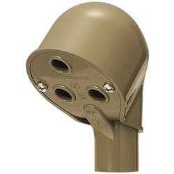 MEC-22LB [ビニル電線管付属品エントランスキャップ 高耐候性/耐衝撃性HI 適合VE菅22 ライトブラウン 1個]