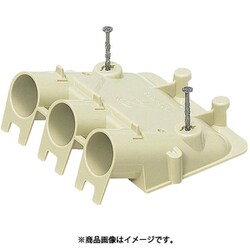 MFSE-16F310 [PF菅用F･ころトリオ スクリュー釘付エコノミータイプ 適合PF単層波付管16･3連用 ベージュ 10個]