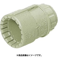 MFSK-22GA100 [溶着シート付･PF菅用コネクタ Gタイプ 適合PF菅22適合ノック径φ27 ベージュ 100個]