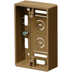 MSB-1SB [浅形モール用スイッチボックス1ヶ用浅形 側面ノック数8適合モール1～3号 茶]