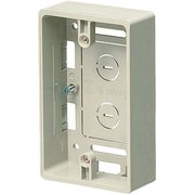 MSB-1SM [浅形モール用スイッチボックス1ヶ用浅形 側面ノック数8適合モール1～3号 ミルキーホワイト]