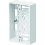 MSB-1SW [浅形モール用スイッチボックス1ヶ用浅形 側面ノック数8適合モール1～3号 カベ白]