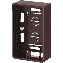 MSB-1T [モール用スイッチボックス1ヶ用 側面ノック数8適合モール1～3号 チョコレート]