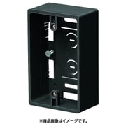 MSB-1YK [深形モール用スイッチボックス1ヶ用 側面ノック数8適合モール1～4号×6･1～3号×2 ブラック]