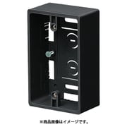 MSB-1YT [深形モール用スイッチボックス1ヶ用 側面ノック数8適合モール1～4号×6･1～3号×2 チョコレート]