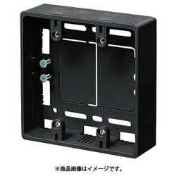 MSB-2T [モール用スイッチボックス2ヶ用 側面ノック数10適合モール1～4号 チョコレート]