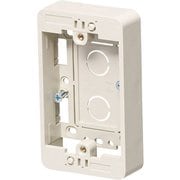 MSB-F1SS [浅形モール用スイッチボックスFタイプ1ヶ用超浅形 側面ノック数10 モダンホワイト]