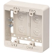 MSB-F2 [モール用スイッチボックス Fタイプ 2ヶ用]