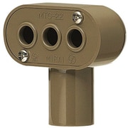 MTC-28LB [ビニル電線管付属品 ターミナルキャップ 高耐候性/耐衝撃性HI 適合VE菅28 ライトブラウン 1個]