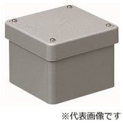 PVP-1010B [防水プールボックス カブセ蓋正方形ノック無タテ100×ヨコ100×フカサ100 グレー 1個]