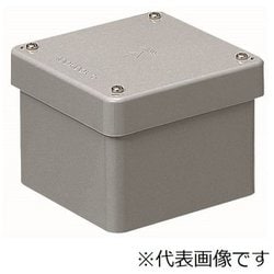 PVP-1208B [防水プールボックス カブセ蓋正方形ノック無タテ120×ヨコ120×フカサ80 グレー 1個]