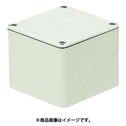 PVP-1510AM [防水プールボックス 平蓋 正方形ノック無 縦150×横150×深さ100 ミルキーホワイト]