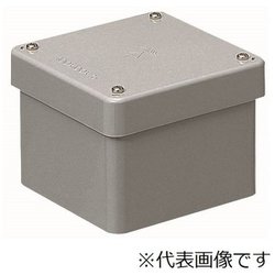 PVP-1515B [防水プールボックス カブセ蓋正方形ノック無タテ150×ヨコ150×フカサ150 グレー 1個]