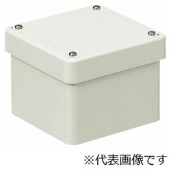 PVP-1515BM [防水プールボックス カブセ蓋正方形ノック無タテ150×ヨコ150×フカサ150ミルキーホワイト 1個]