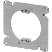 OF-11P-FT10 [プラスチック製塗代カバーフラットタイプ 中形四角極薄型用 丸型 丸孔カバー 10個]