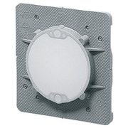 OF-11PYDK10 [結露防止ボックス用プラ塗代カバー ワンタッチタイプ 中形四角用 丸型 丸孔カバー 10個]