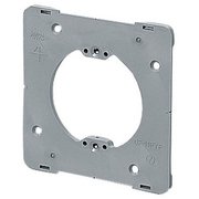 OF-11PYF10 [プラスチック製塗代カバーワンタッチタイプ 中形四角用 丸型 丸孔カバー 平 10個]