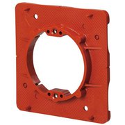 OF-11PYH10 [耐熱プラスチック製塗代カバー 中形四角用 丸型 丸孔カバー 塗代付ワンタッチタイプ 10個]