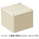 PVP-2510AM [防水プールボックス 平蓋 正方形ノック無 タテ250×ヨコ250×フカサ100 ミルキーホワイト 1個]